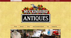 Desktop Screenshot of mockingbirdantiques.com