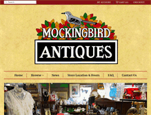 Tablet Screenshot of mockingbirdantiques.com